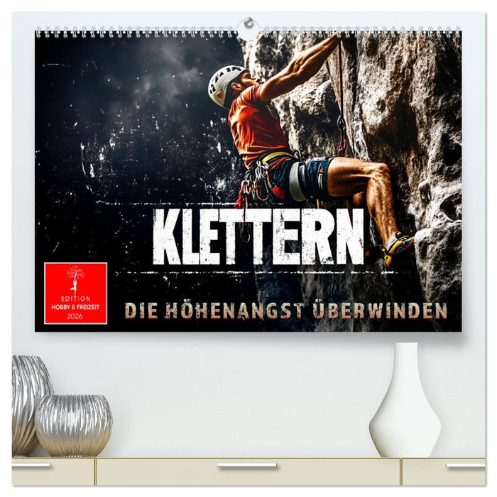 Klettern - die Höhenangst überwinden (CALVENDO Premium Wandkalender 2026)