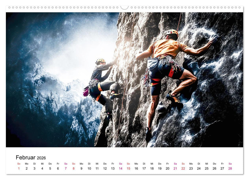 Klettern - die Höhenangst überwinden (CALVENDO Premium Wandkalender 2026)