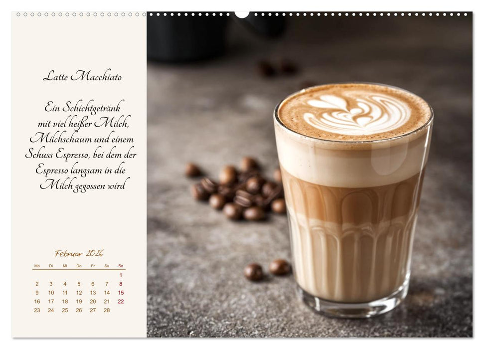 KI - Kaffee und Genuss 12 Monate im Aroma (CALVENDO Wandkalender 2026)