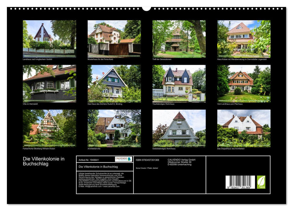 Die Villenkolonie in Buchschlag (CALVENDO Premium Wandkalender 2026)