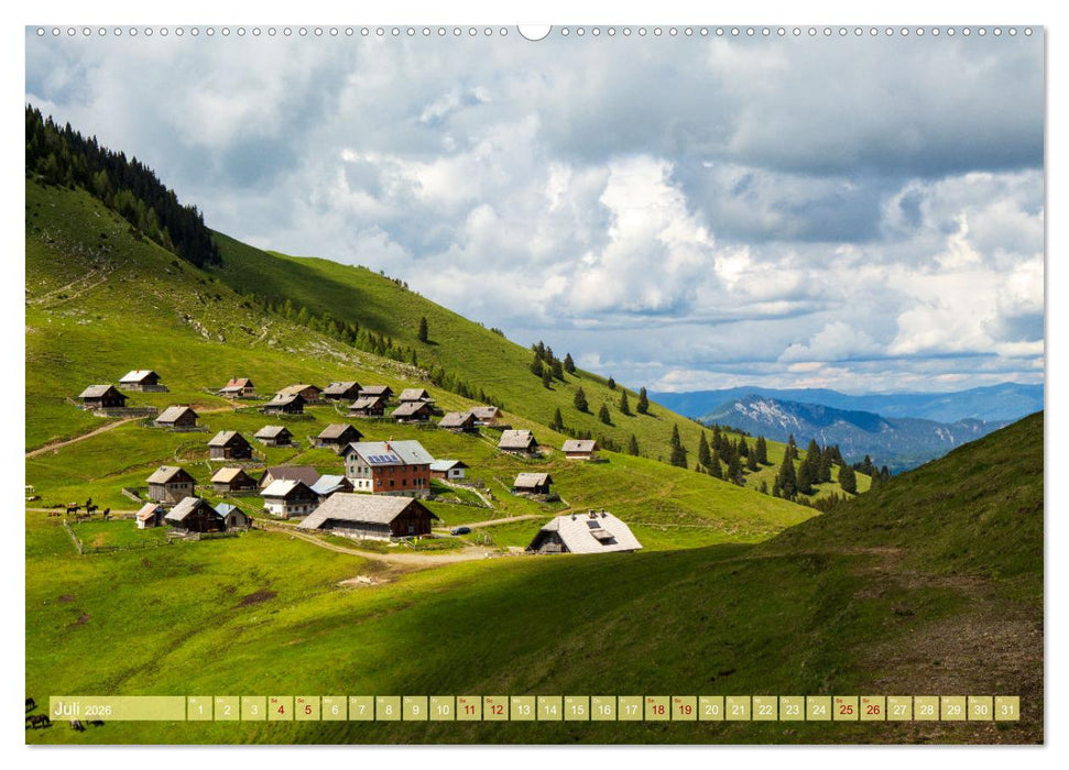 Die Feistritzer Alm - Wandern in den Kärntner Bergen (CALVENDO Premium Wandkalender 2026)