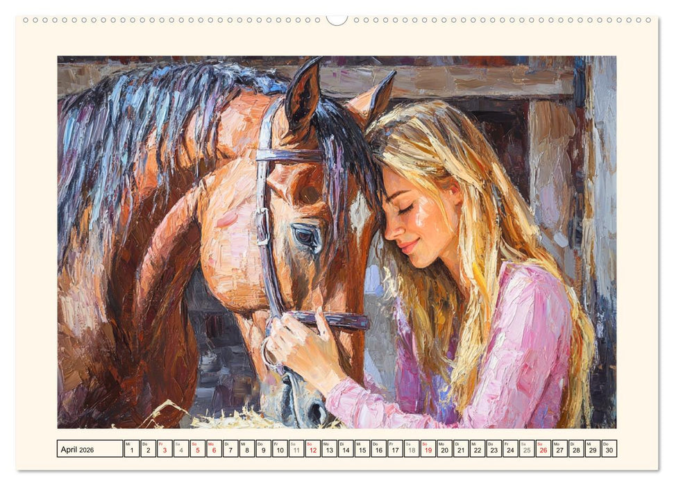 Seelenverwandte. Frauen und Pferde. Die Magie der Verbundenheit (CALVENDO Premium Wandkalender 2026)