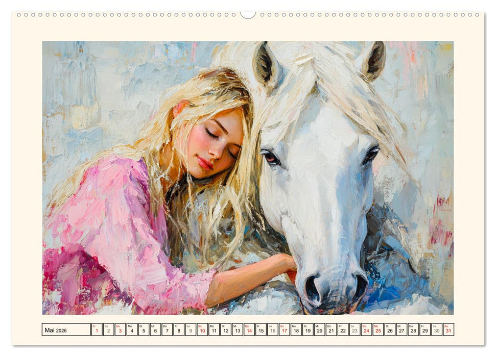 Seelenverwandte. Frauen und Pferde. Die Magie der Verbundenheit (CALVENDO Premium Wandkalender 2026)