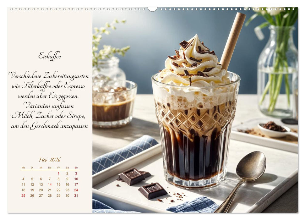 KI - Kaffee und Genuss 12 Monate im Aroma (CALVENDO Premium Wandkalender 2026)