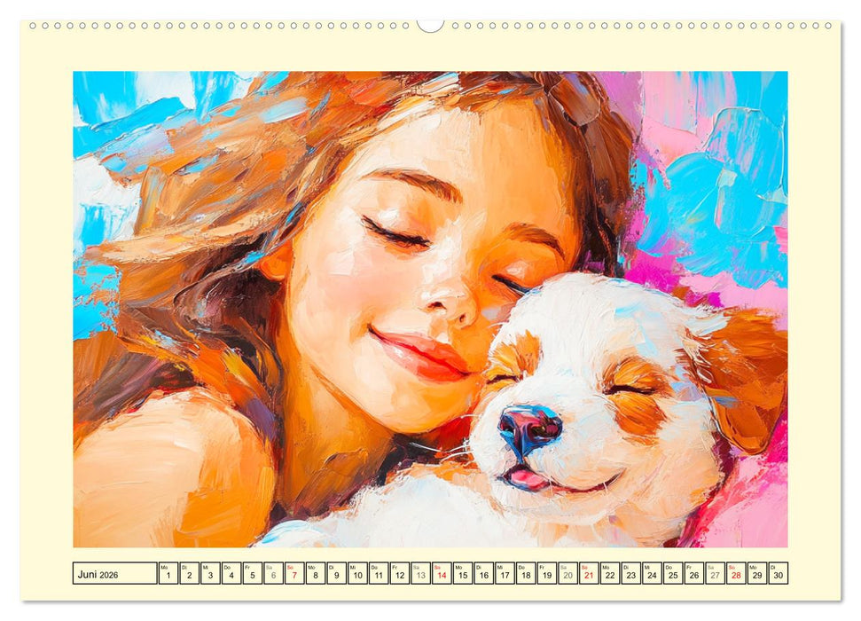 Mensch und Hund. Herzensverbindungen (CALVENDO Wandkalender 2026)