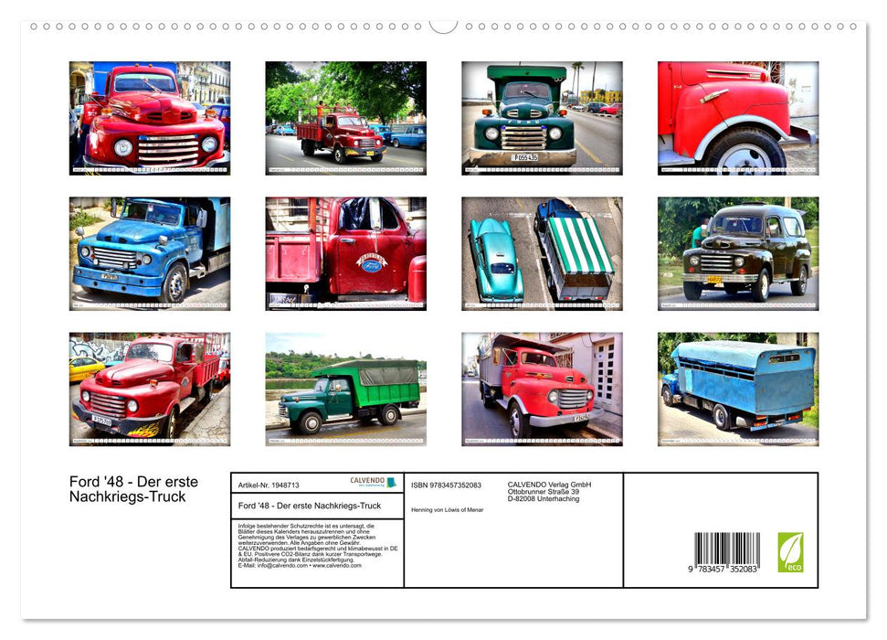 Ford '48 - Der erste Nachkriegs-Truck (CALVENDO Premium Wandkalender 2026)