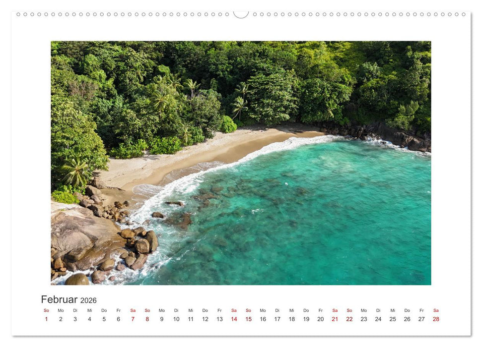 Seychellen - unterwegs mit Julia Hahn (CALVENDO Wandkalender 2026)