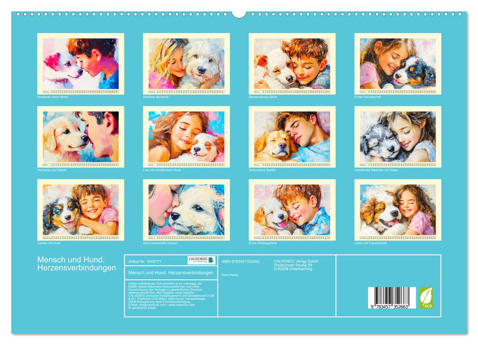 Mensch und Hund. Herzensverbindungen (CALVENDO Premium Wandkalender 2026)