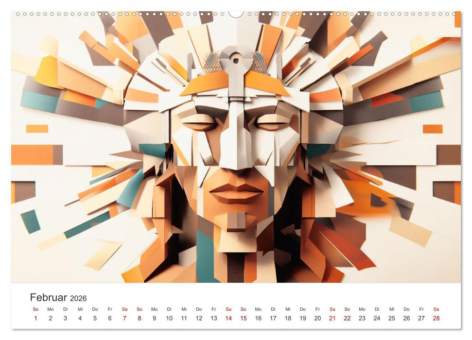 Die Farben des Origami (CALVENDO Wandkalender 2026)