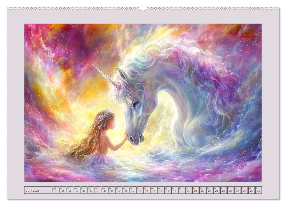 Traumwelten. Mangas mit magischen Begegnungen (CALVENDO Premium Wandkalender 2026)