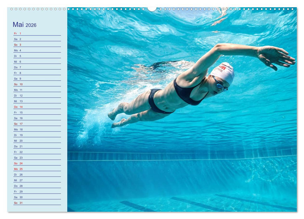 KI Aqua-Emotionen - Ein Jahr voller Wassersport (CALVENDO Premium Wandkalender 2026)