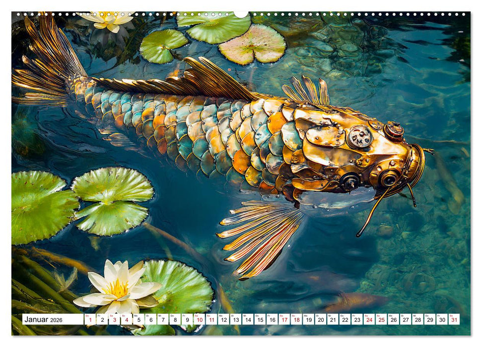 Gartentiere aus Metall - Upcycling-Dekoideen für kreative Gärten (CALVENDO Wandkalender 2026)