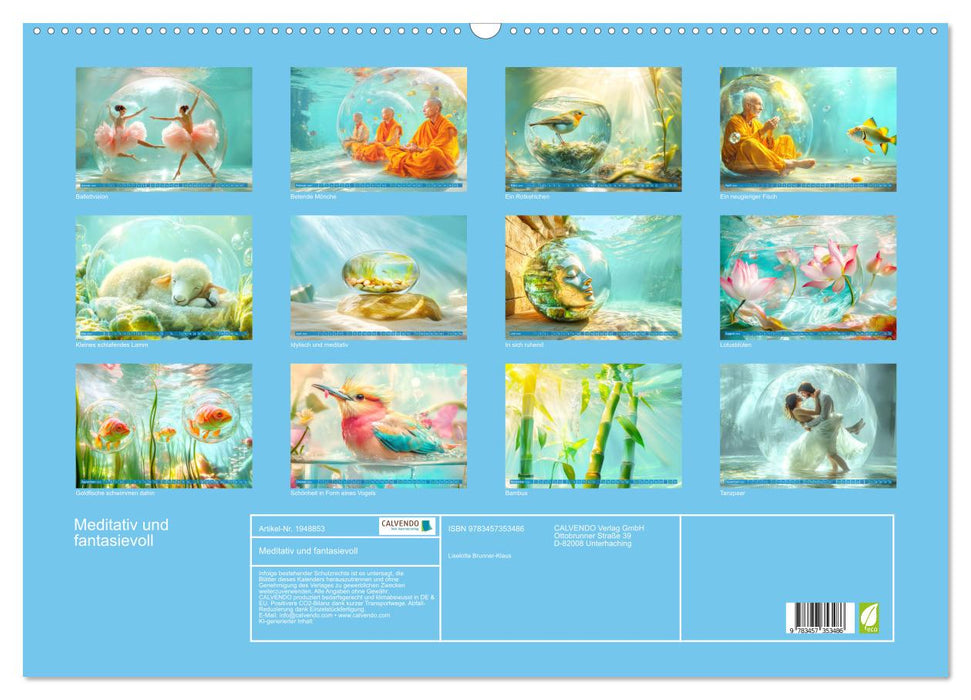 Meditativ und fantasievoll (CALVENDO Wandkalender 2026)