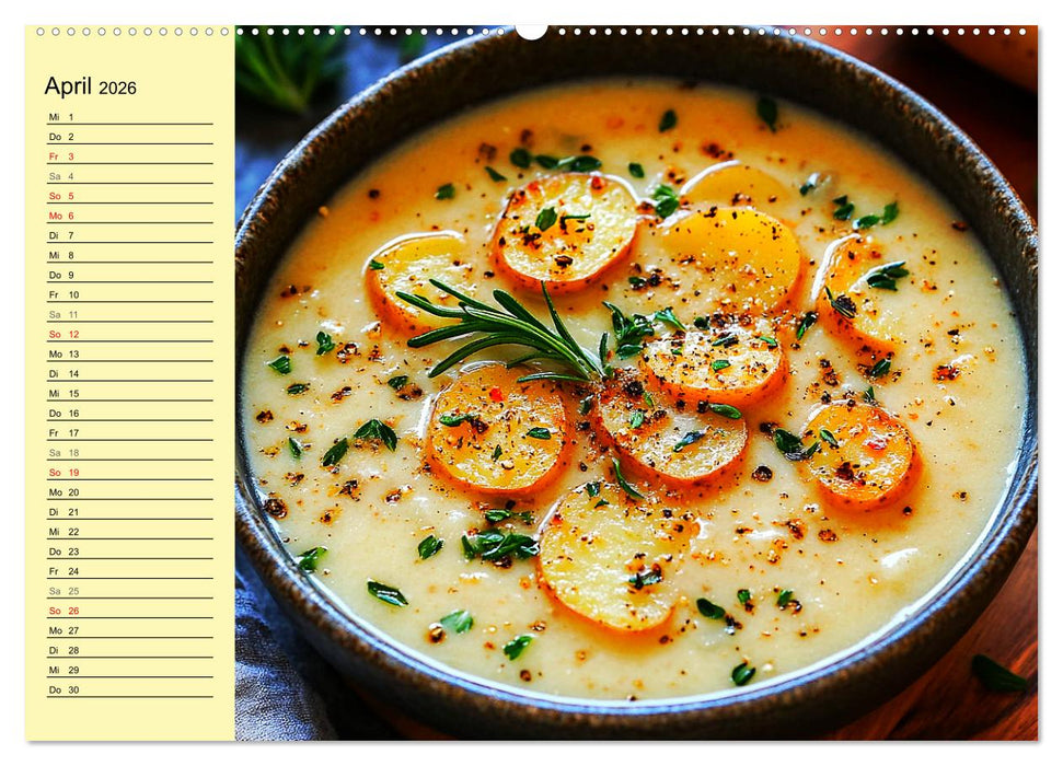 Herzhafte Kartoffeln. Leckeres aus der Super-Knolle (CALVENDO Wandkalender 2026)