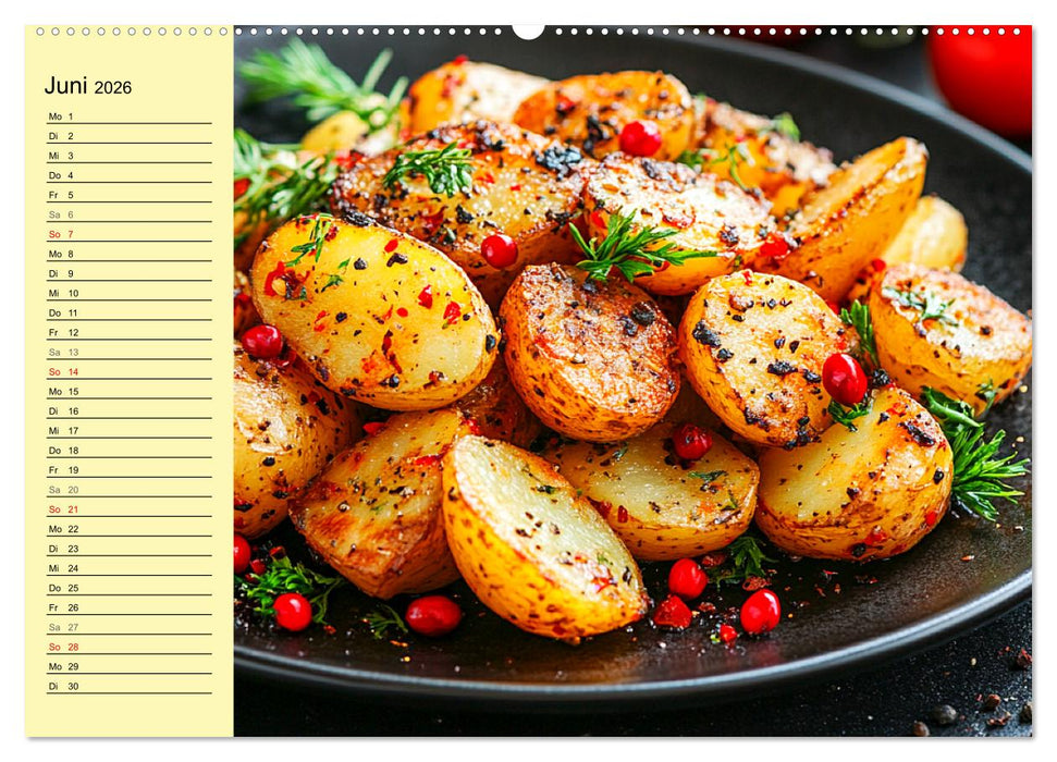 Herzhafte Kartoffeln. Leckeres aus der Super-Knolle (CALVENDO Wandkalender 2026)