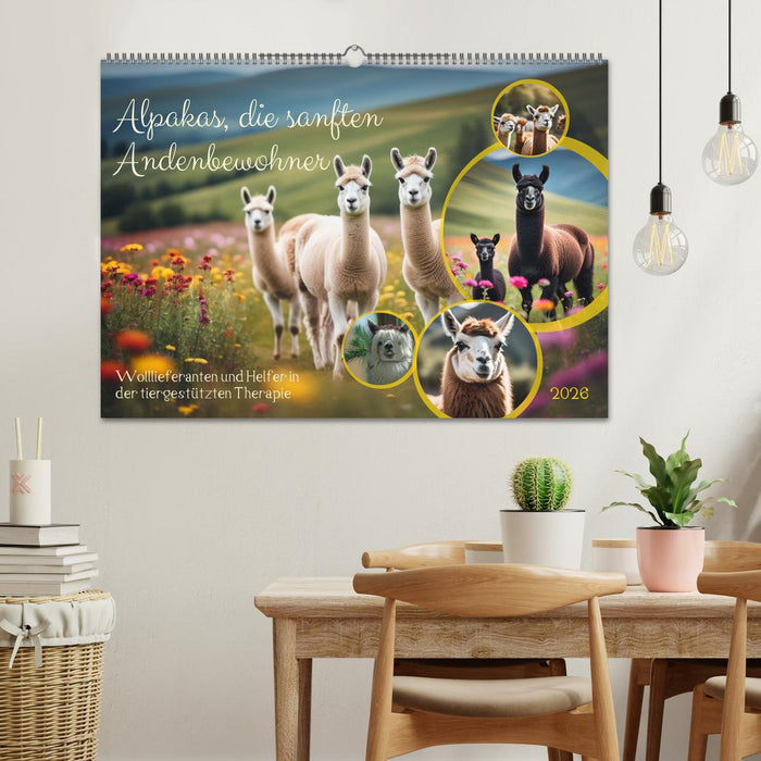 Alpakas, die sanften Andenbewohner (CALVENDO Wandkalender 2026)