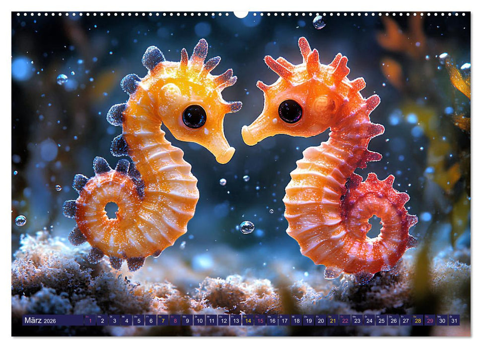 Tierkinder der Meere - entdecke ihre Welt (CALVENDO Wandkalender 2026)