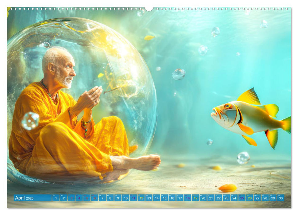 Meditativ und fantasievoll (CALVENDO Premium Wandkalender 2026)