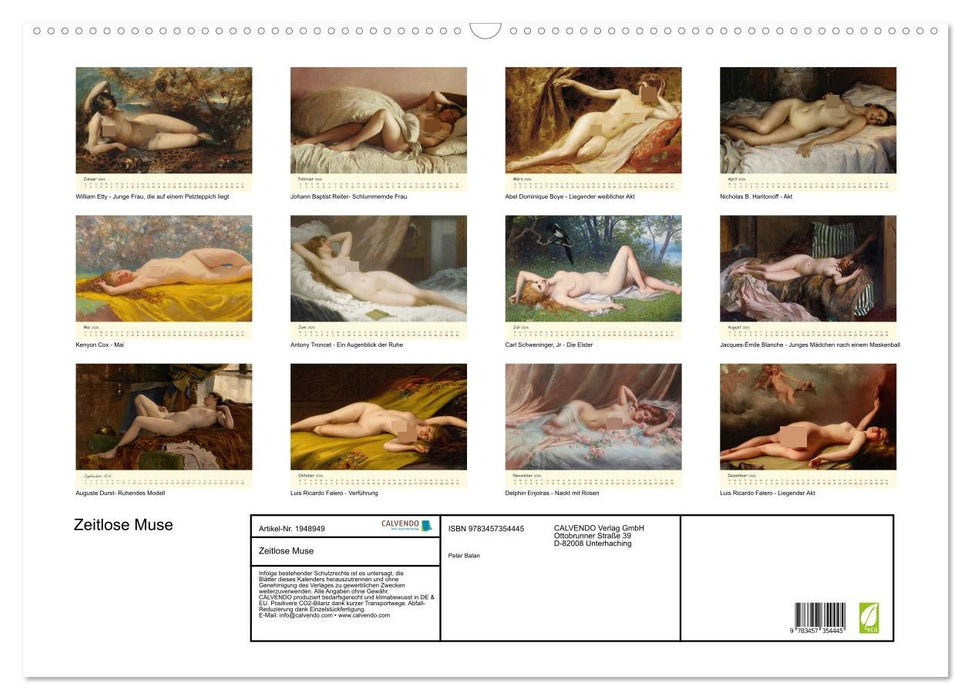 Zeitlose Muse (CALVENDO Wandkalender 2026)