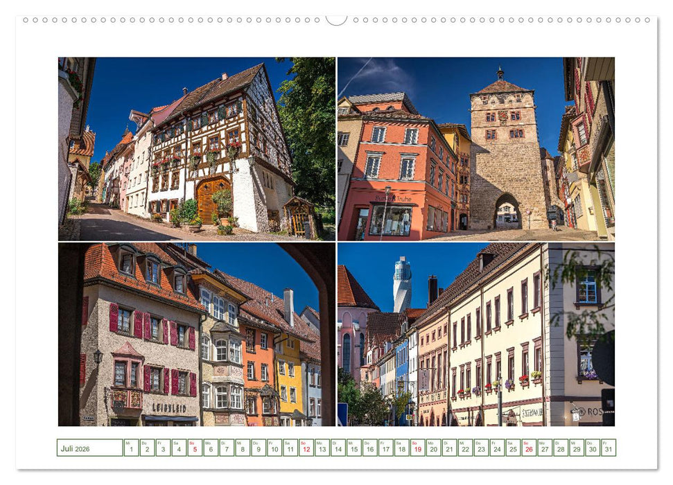 Ein Stadtportrait von Rottweil (CALVENDO Premium Wandkalender 2026)