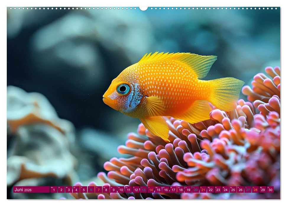 Tierkinder der Meere - entdecke ihre Welt (CALVENDO Premium Wandkalender 2026)