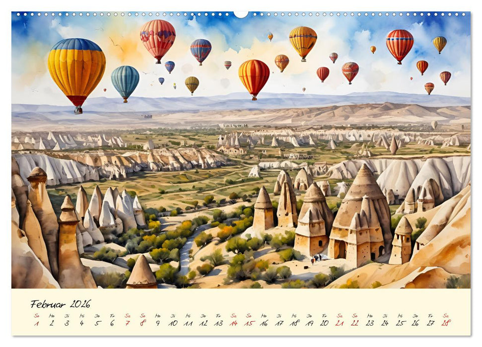 Türkei - Land auf zwei Kontinenten (CALVENDO Premium Wandkalender 2026)
