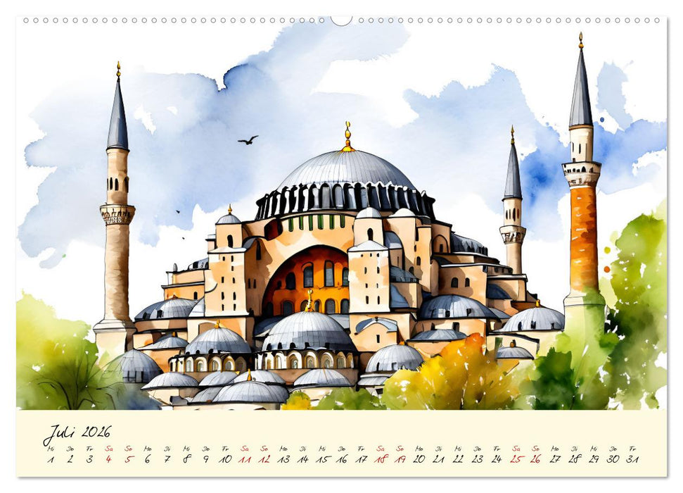 Türkei - Land auf zwei Kontinenten (CALVENDO Premium Wandkalender 2026)