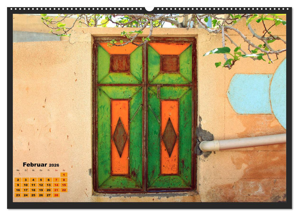 OMAN - Farbenfrohe orientalische Türen (CALVENDO Wandkalender 2026)