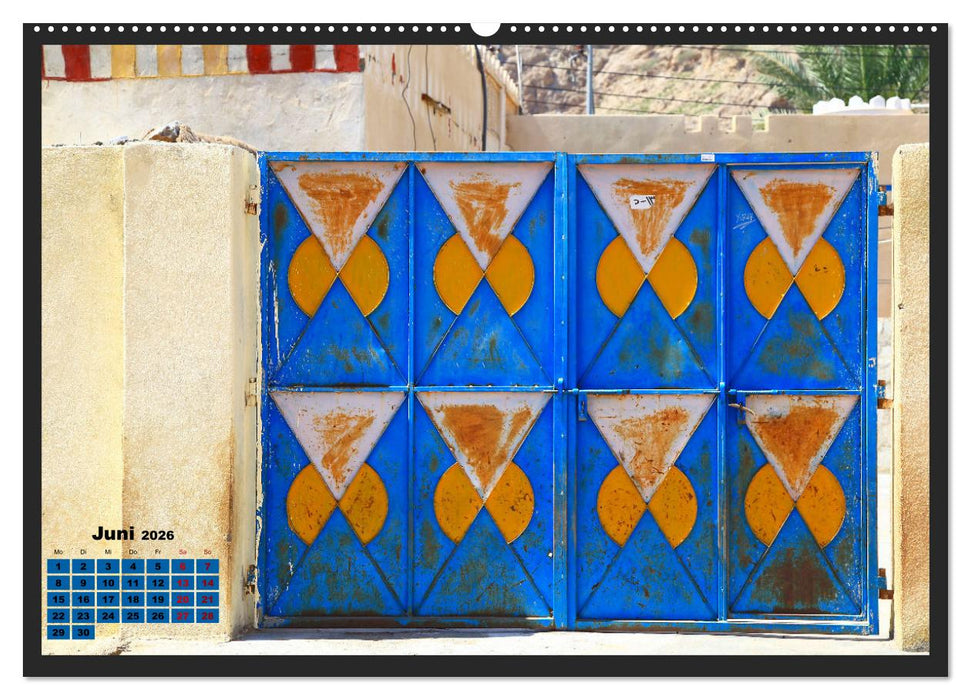 OMAN - Farbenfrohe orientalische Türen (CALVENDO Wandkalender 2026)