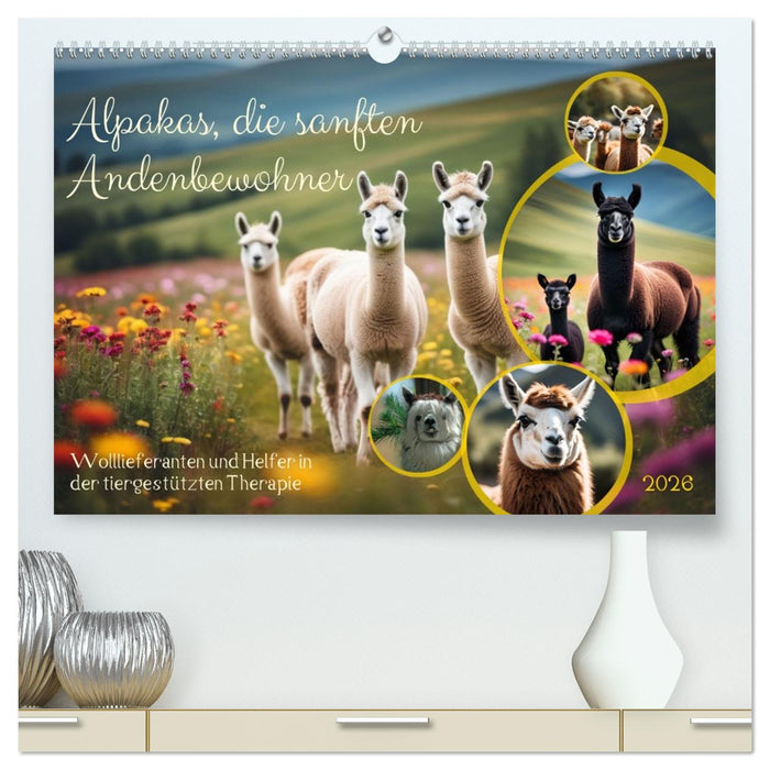 Alpakas, die sanften Andenbewohner (CALVENDO Premium Wandkalender 2026)