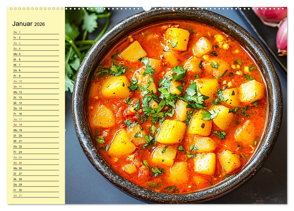 Herzhafte Kartoffeln. Leckeres aus der Super-Knolle (CALVENDO Premium Wandkalender 2026)
