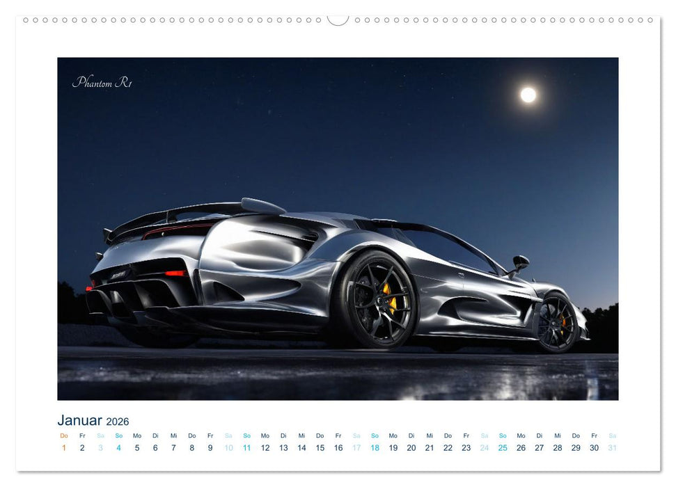 Faszination KI-Sportwagen (CALVENDO Wandkalender 2026)