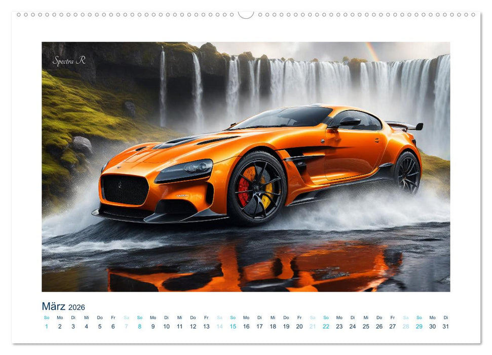 Faszination KI-Sportwagen (CALVENDO Wandkalender 2026)