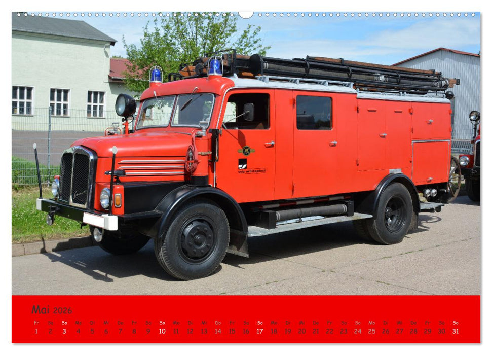DDR Feuerwehr Klassiker (CALVENDO Wandkalender 2026)