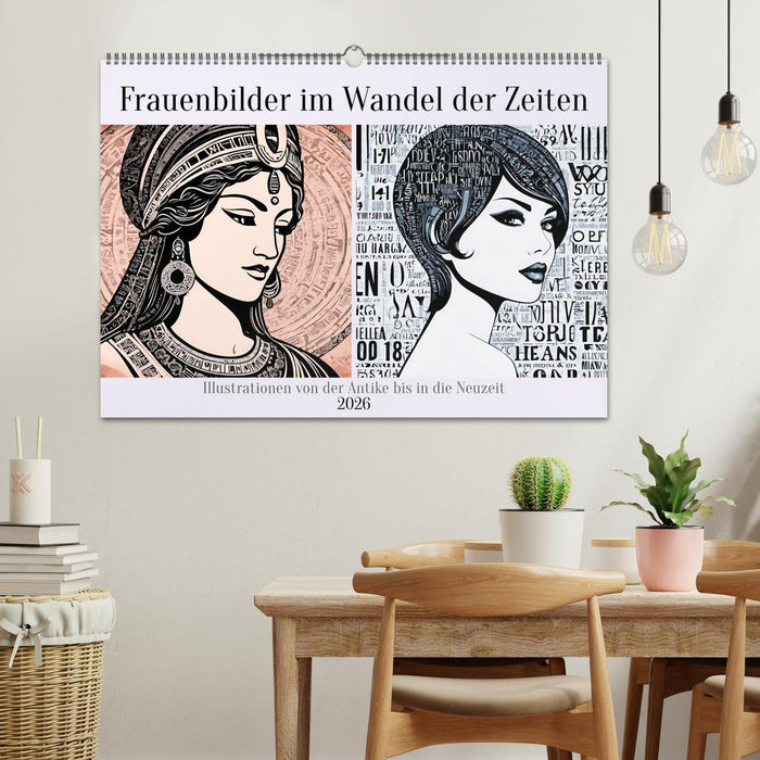 Frauenbilder im Wandel der Zeiten (CALVENDO Wandkalender 2026)