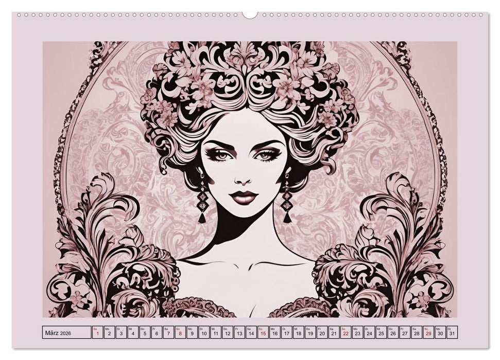 Frauenbilder im Wandel der Zeiten (CALVENDO Wandkalender 2026)