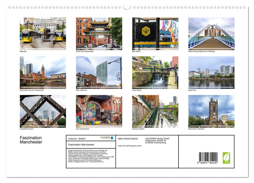Faszination Manchester (CALVENDO Premium Wandkalender 2026)