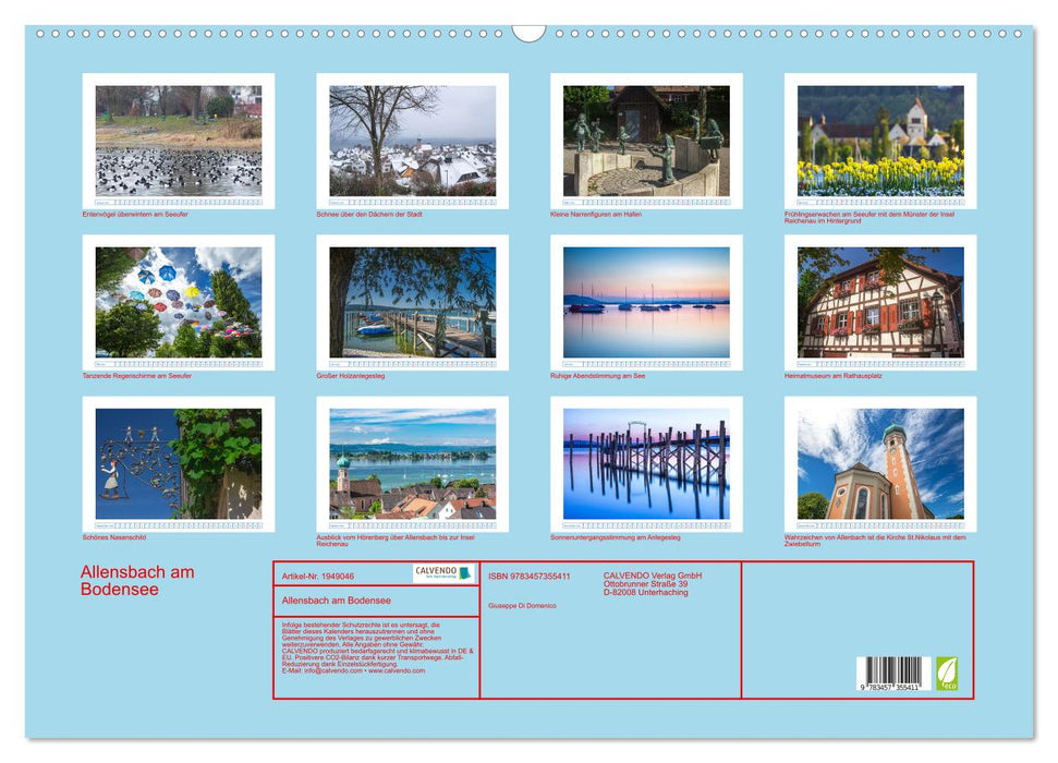 Allensbach am Bodensee (CALVENDO Wandkalender 2026)