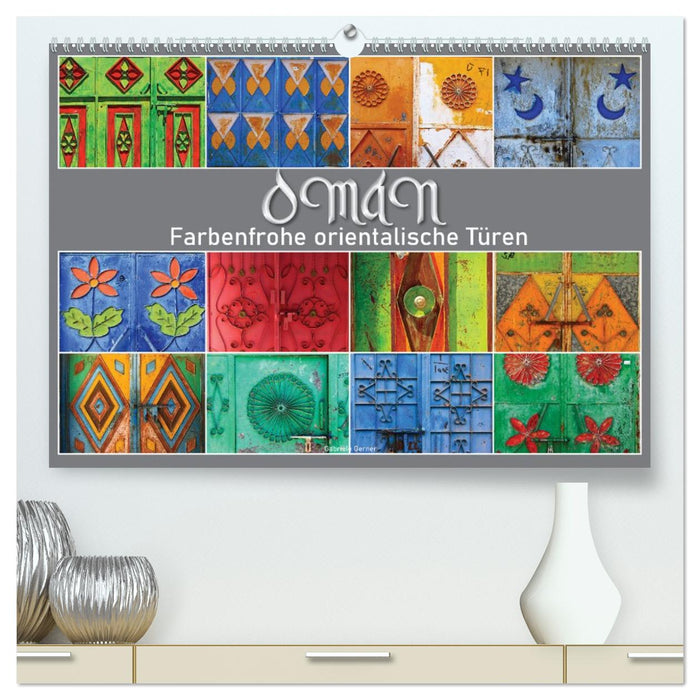 OMAN - Farbenfrohe orientalische Türen (CALVENDO Premium Wandkalender 2026)