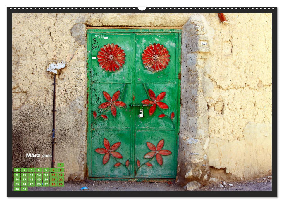 OMAN - Farbenfrohe orientalische Türen (CALVENDO Premium Wandkalender 2026)