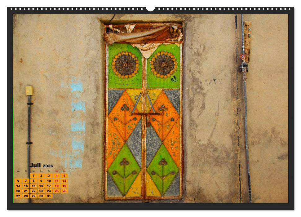 OMAN - Farbenfrohe orientalische Türen (CALVENDO Premium Wandkalender 2026)