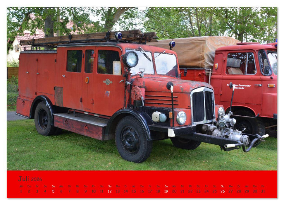 DDR Feuerwehr Klassiker (CALVENDO Premium Wandkalender 2026)