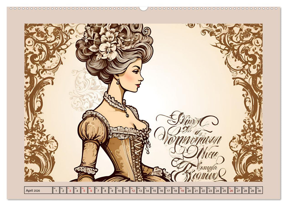 Frauenbilder im Wandel der Zeiten (CALVENDO Premium Wandkalender 2026)