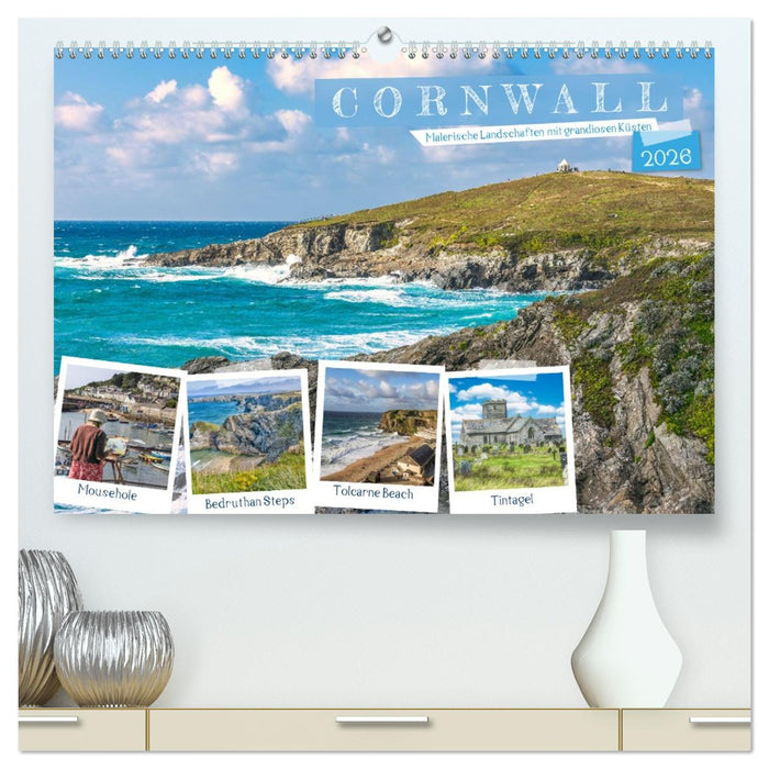 Cornwall - Malerische Landschaften mit grandiosen Küsten (CALVENDO Premium Wandkalender 2026)