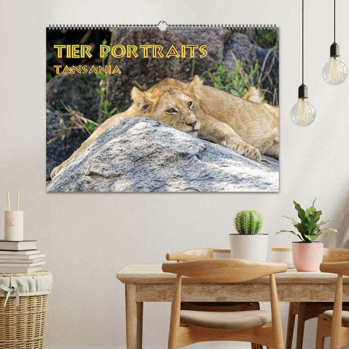 Tier Portraits Tansania (CALVENDO Wandkalender 2026)