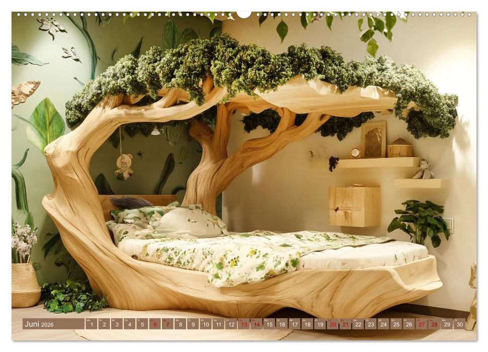 Wohnträume aus Holz (CALVENDO Premium Wandkalender 2026)