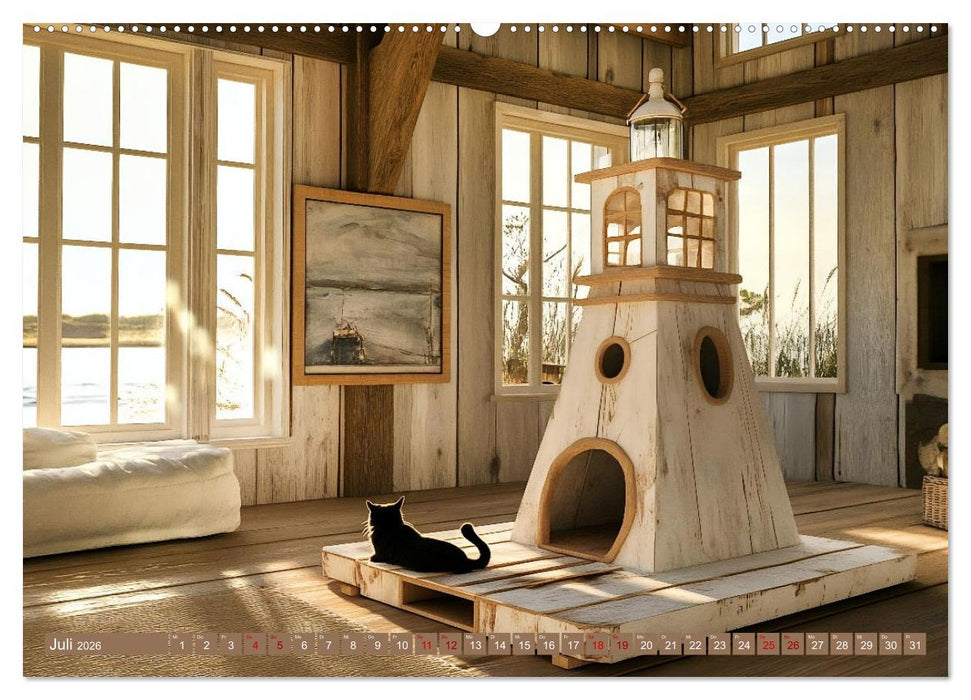 Wohnträume aus Holz (CALVENDO Premium Wandkalender 2026)
