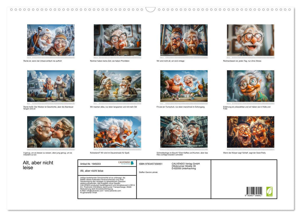 Alt, aber nicht leise (CALVENDO Wandkalender 2026)