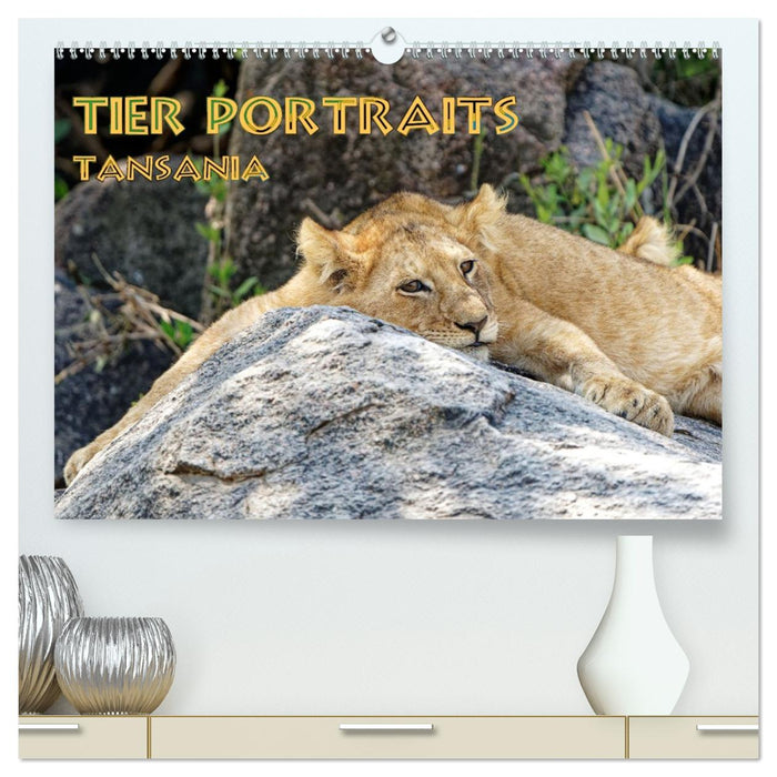 Tier Portraits Tansania (CALVENDO Premium Wandkalender 2026)
