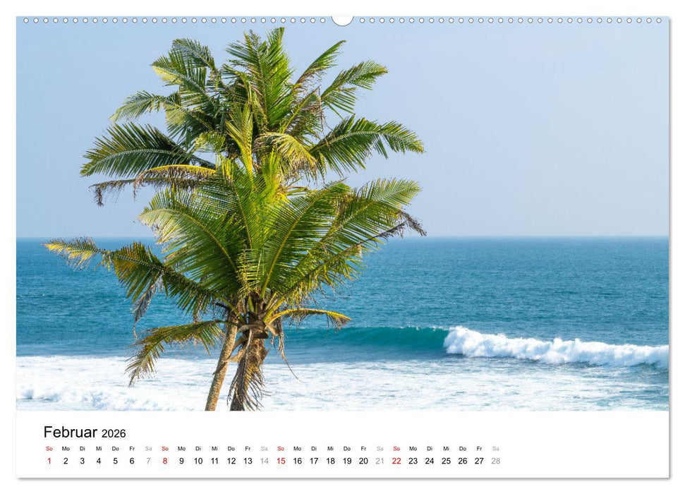 Urlaub in Sri Lanka - Reise durch Asien, Kultur und Natur (CALVENDO Premium Wandkalender 2026)